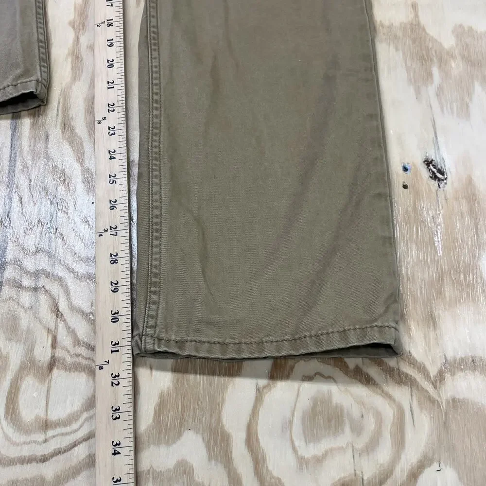 Levis 514 Jeans Mens 38X32 (36X31) Khaki Tan Straight Leg 100% Cotton Chino